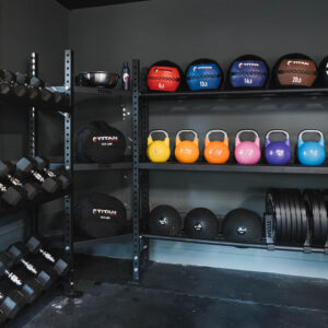 Elite Series Mass Storage System with Bumper Plate & Corner Shelves - Image 3