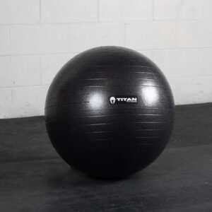 65cm Black Exercise Stability Ball - Image 2