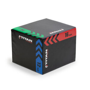 Youth 3-In-1 Heavy Foam Plyo Box – 12" x 14" x 16" - Image 1