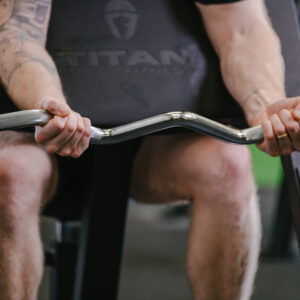 Performance Series Olympic EZ Curl Barbell - Image 3
