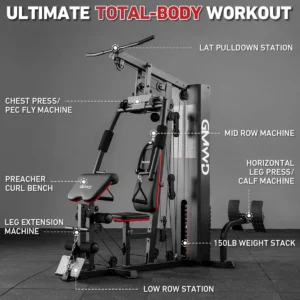 GMWD Multi Gym Station with Weight Stack HGS | Home Gym System - Image 17